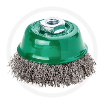 Topfbürste edelstahl gewellt 75x22mm 12500 u/min.