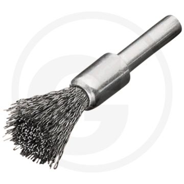 Penseelborstel met schacht staaldraad gegolfd 0,30 - d1:12 d2:10 h:20 l:60