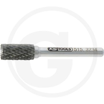 Ks tools hm cilindrische freesstift vorm a, 10 mm stervertanding, 65 mm lengte
