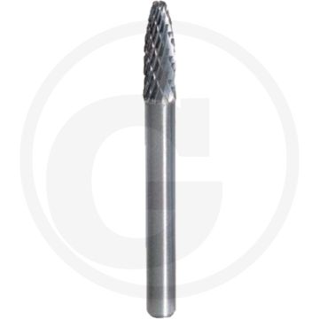 Ks tools hm freesstift met boog, vorm f, 6 mm - schneidkantenstabilität