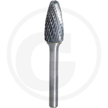 Ks tools hm freesstift met boog, vorm f, 12 mm - kreuzverzahnung, hochleistungs-stahl