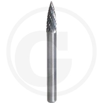 Ks tools hm freesstift met puntboog, vorm g, 6 mm - schneidkantenstabilität