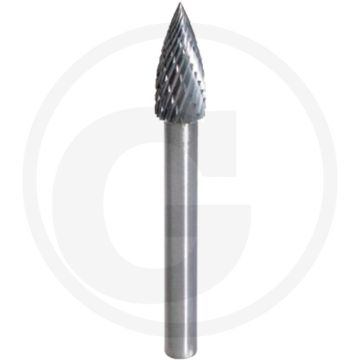 Ks tools hm freesstift met puntboog, vorm g, 8 mm - schneidkantenstabilität