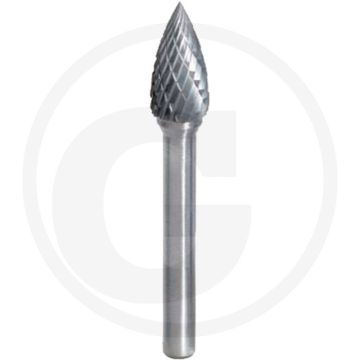 Fraise sur tige Ks tools hm à pointe courbe, forme G, 10 m - stabilité des arêtes de coupe