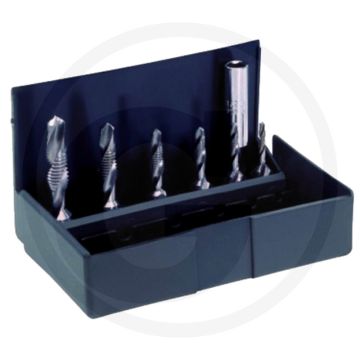 Combi boor/tap bit-set m 3-10 met kunststof box