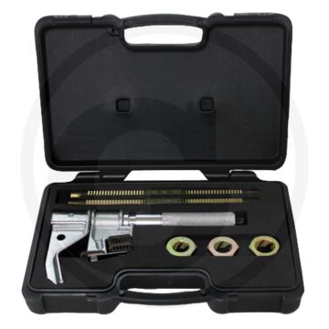 Ks tools draadvijlenset, 25-140 mm - draadvijlen metrisch: 1,0-3,5 mm, inch: 4-24 gangen