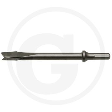 Beitel, gebogen - 10 mm breed snijvlak