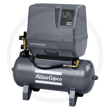 Atlas copco zuigercompressor olievrije lfx 1.0 - 50 liter ketelinhoud