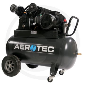 Aerotec aerotec zuigercompressor, 90 liter, 10 bar - mobiel, 450 l/min aanzuigcapaciteit