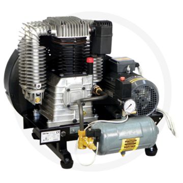 Aerotec hulpcompressor aerotec basis ak50-7,4kw aggregaat = ak50, trappen = 2 - aanzuigcapaciteit 1250 l/min