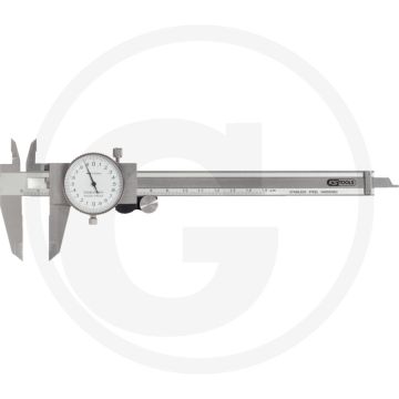 Ks tools klok-schuifmaat, meetnauwkeurigheid +/- 0,02 mm, 236 mm lengte