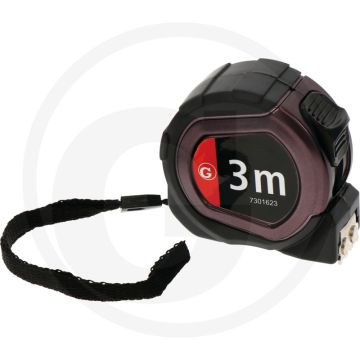 Black edition black edition meetlint 3 meter - met magneet, automatische terugloop, blokkering