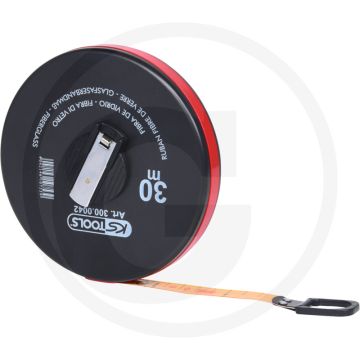 Ks tools meetlint met kunststof band - lengte 30m, glasvezelversterkt, abs behuizing