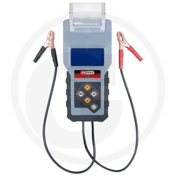 Ks tools 12v digitale batterij- en laadsysteemtester met geïntegreerde printer - werkbereik 50-1.400 cca