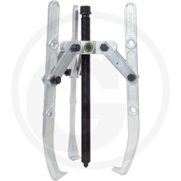 Extracteur combiné Kukko à 3 bras avec timon pivotant et profondeur de serrage réglable - tonne max : 3,5