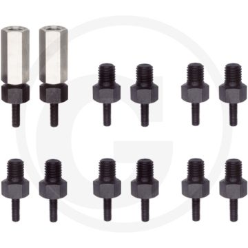 Kukko schroefdraadadapterset - schroefdraad (m4-m5-m6-m8-m10-m12)