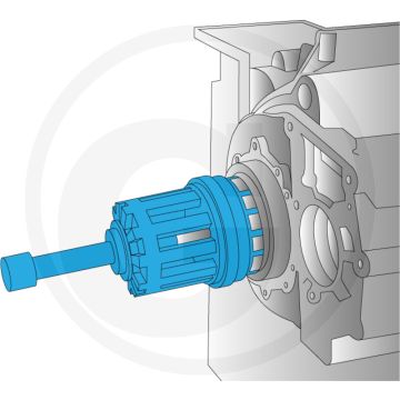 Jaltest kogellagertrekker voor 11-kogellagers - speciaal gereedschap voor zf versnellingsbakken (lengte: 320mm)