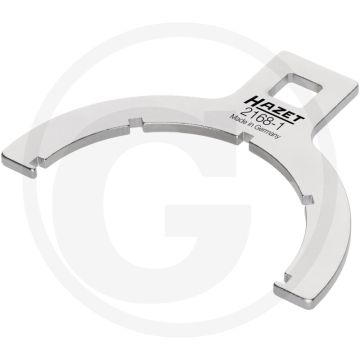 Hazet 1/2" brandstoffiltersleutel groefprofiel - voor claas, liebherr, john deere - made in germany