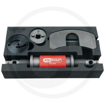 Ks tools drück- und drehsatz, 3-teilig - verstellbarer 2-poliger universal-bremsensäulenadapter