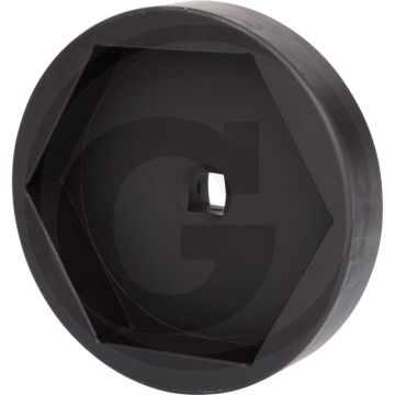 Ks tools 1" achsmuttern-schlüssel, 6-kant, kurz, 185mm - hoogwaardig speciaal-werkzeugstahl