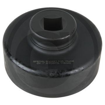 Ks tools 1" achsmuttern-schlüssel, 8-kant, kurz, 115 mm - robuuste uitvoering voor hoge draaimomenten