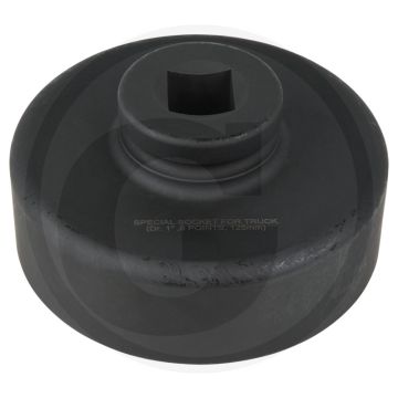 Ks tools 1" achsmuttern-schlüssel, 8-kant, kurz, 125 mm - robuuste uitvoering met hoge draaimomenten