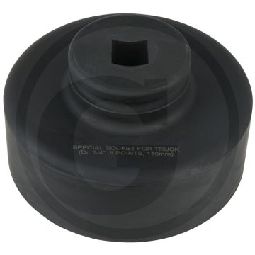 Ks tools 3/4" achsmuttern-schlüssel, 8-kant, kurz, 110 mm - hoogwaardig gereedschap met 8-kant profiel
