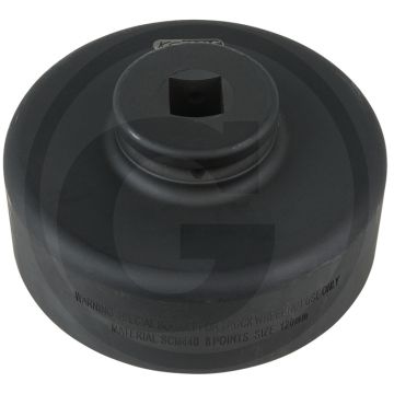 Ks tools 3/4" achsmuttern-schlüssel, 8-kant, kurz, 120 mm - hoogwaardig speciaal-werkzeugstahl