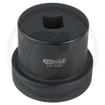 Ks tools 1" achsmuttern-schlüssel mit führungsbund, 12-kant - sleutelmaat 80mm