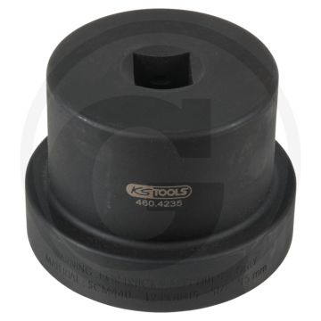 Ks tools 1" achsmuttern-schlüssel mit führungsbund, 12-kant - sleutelmaat 95mm