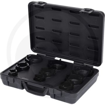 Ks tools 1/2" + 3/4" borgmoersleutelset pen uitwendig, 9-delig - km4 tot km12 werkbereik