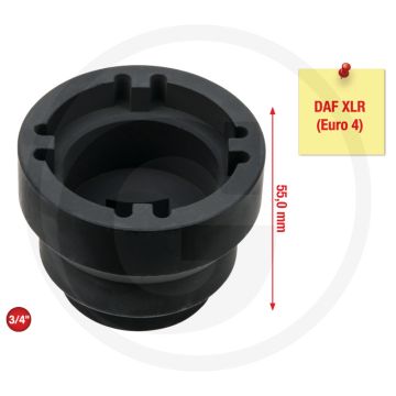 Ks tools 3/4" daf nutmutternschlüssel mit 4 zapfen, spezial-werkzeugstahl