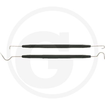 Ks tools hakenset, 2-delig - dubbele haak: 90° kort \/ 180° kort gebogen - dubbele haak: 45° lang \/ 90° lang