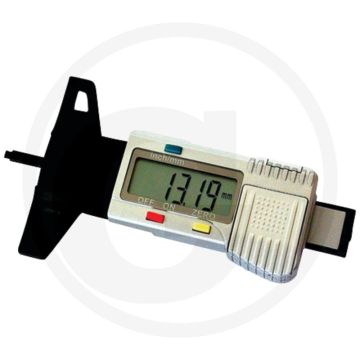Profieldieptemeter - met groot lcd-display, omschakelbaar mm/inch