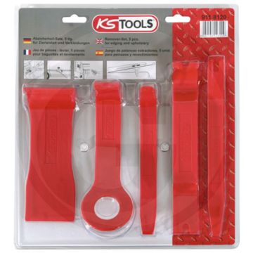 Ks tools kunststof bekledinghevelset, 5-delig - voorzichtig verwijderen van bekleding zonder lakbeschadiging