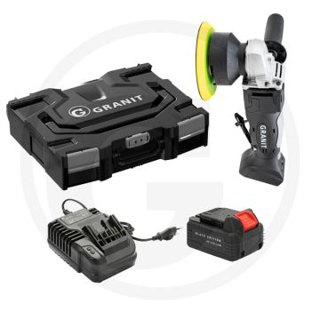 Black edition black edition accu polijstmachine-set 18v 4,0 ah lithium-ion - 125 mm - 2,30 kg