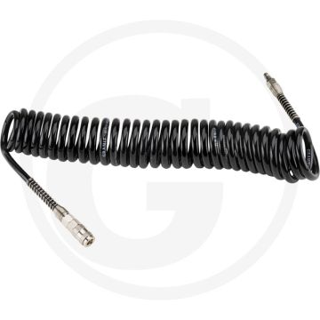 Black edition black edition luchtdruk spiraalslang 7,5m zwart pu 1/4" nw7.2-stekker