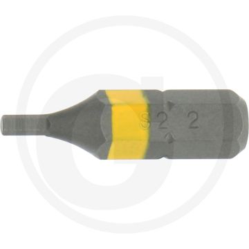 Black edition black edition vpe10 1/4" 25 mm binnenzeskant-bit, 2 mm - maat: 2 mm