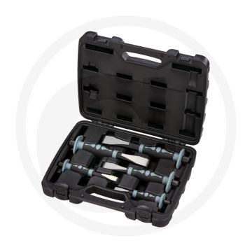 Coffret de ciseaux Black Edition avec protège-main 5 pièces - pointe de ciseau trempée