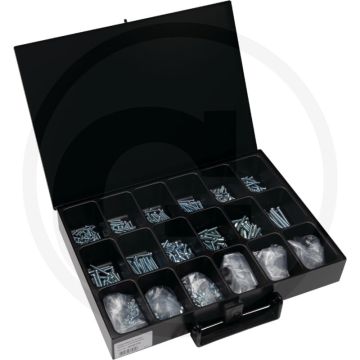 Black edition black edition assortiment voldraadsbouten 750-delig - cilinderkop schroeven 4.8 met zaagsnede din en iso 1207