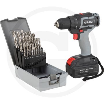 Black edition black edition accu-boorschroefmachine pakket - 18v 4,0 ah lithium-ion, 32 nm draaimoment