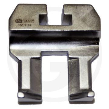 Ks tools arm, dubbel, breed - 110x20x160 mm, 280g, speciaal staal