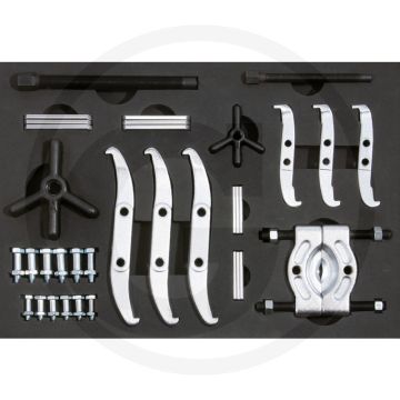 Ks tools universele trekkerset, 3-delig - 2- en 3-armig, 2,5/3 ton - speciaal staal