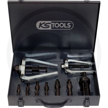 Ks tools precisie-binnentrekkerset, Ø: 10-115 mm - 10-delig, speciaal staal, in kunststofkoffer