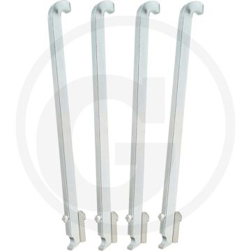 Ks tools hakenset voor kogellagertrekker, 4-delig - speciaal werkzeugstahl - 47x22x240mm