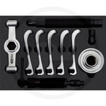 Ks tools universele wielnaaftrekker en kogelgewricht-uitdrukker - hydraulische spindel 10 ton