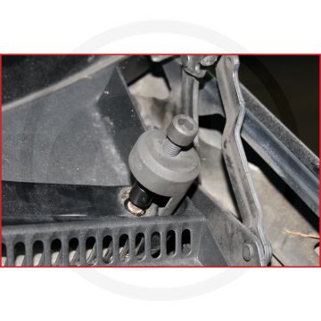Ks tools universal-wischarm-abzieher 23,5mm - mit abziehgabel, messingkappe, bewegliche büchse, spezial-werkzeugstahl