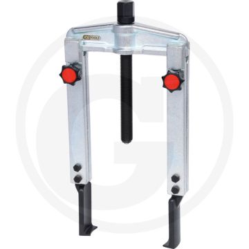 Ks tools schnellspann-universal-abzieher 2-armig mit extrem, langer ausführung, spitz zulaufender hakenfuß