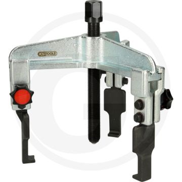 Ks tools schnellspann-universal-abzieher 3-armig mit extrem - schmale ausführung, spitz zulaufender hakenfuß