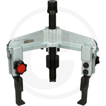Ks tools schnellspann-universal-abzieher 3-armig mit extrem - schmale ausführung, spitz zulaufender hakenfuß